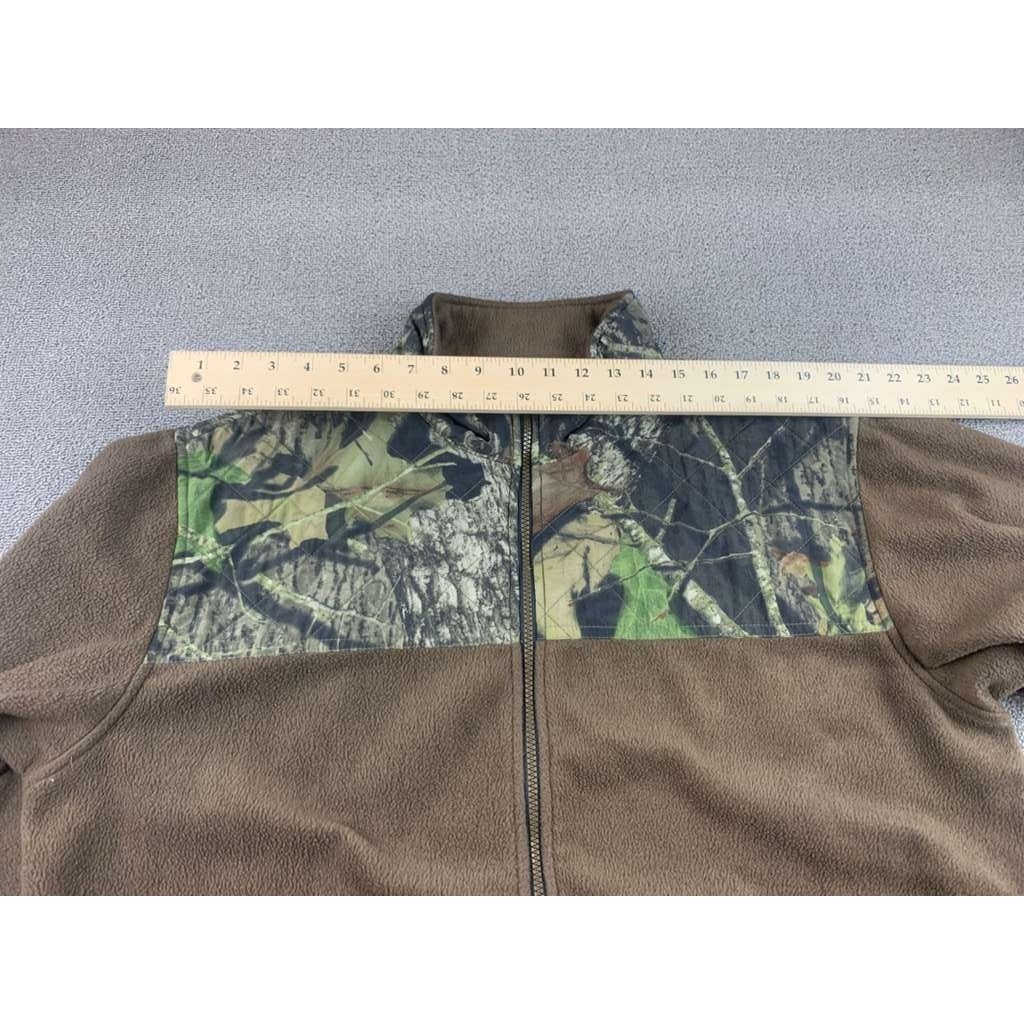 Sports Afield Jacket Camo Men's XL Full Zip Pockets Brown Woodland Hunting