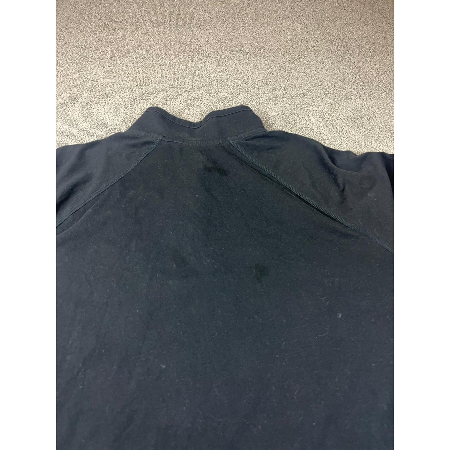 Carhartt Sweater Mens 2XL Black 1/4 Quarter Zip Performance Pullover Logo