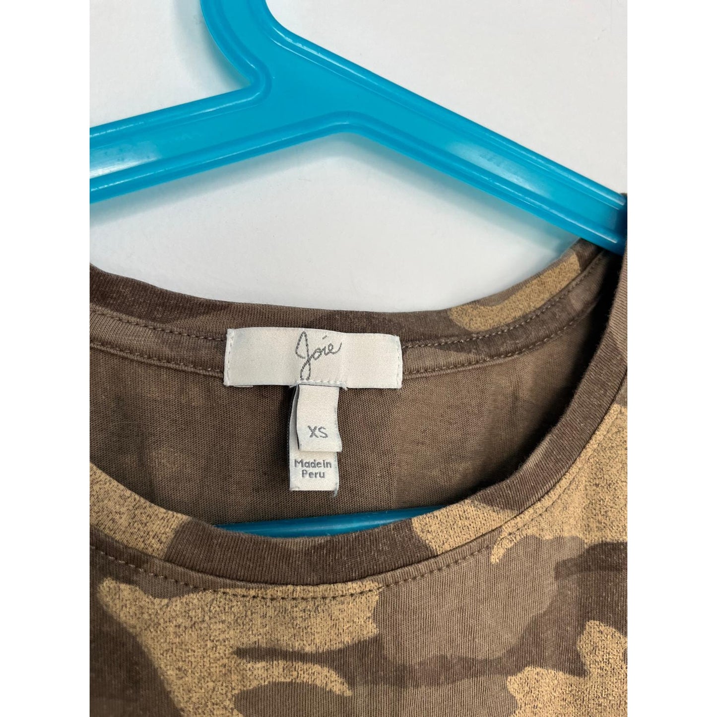 Joie Camouflage Tee Shirt Women XS Camo Print Soft Lightweight Casual