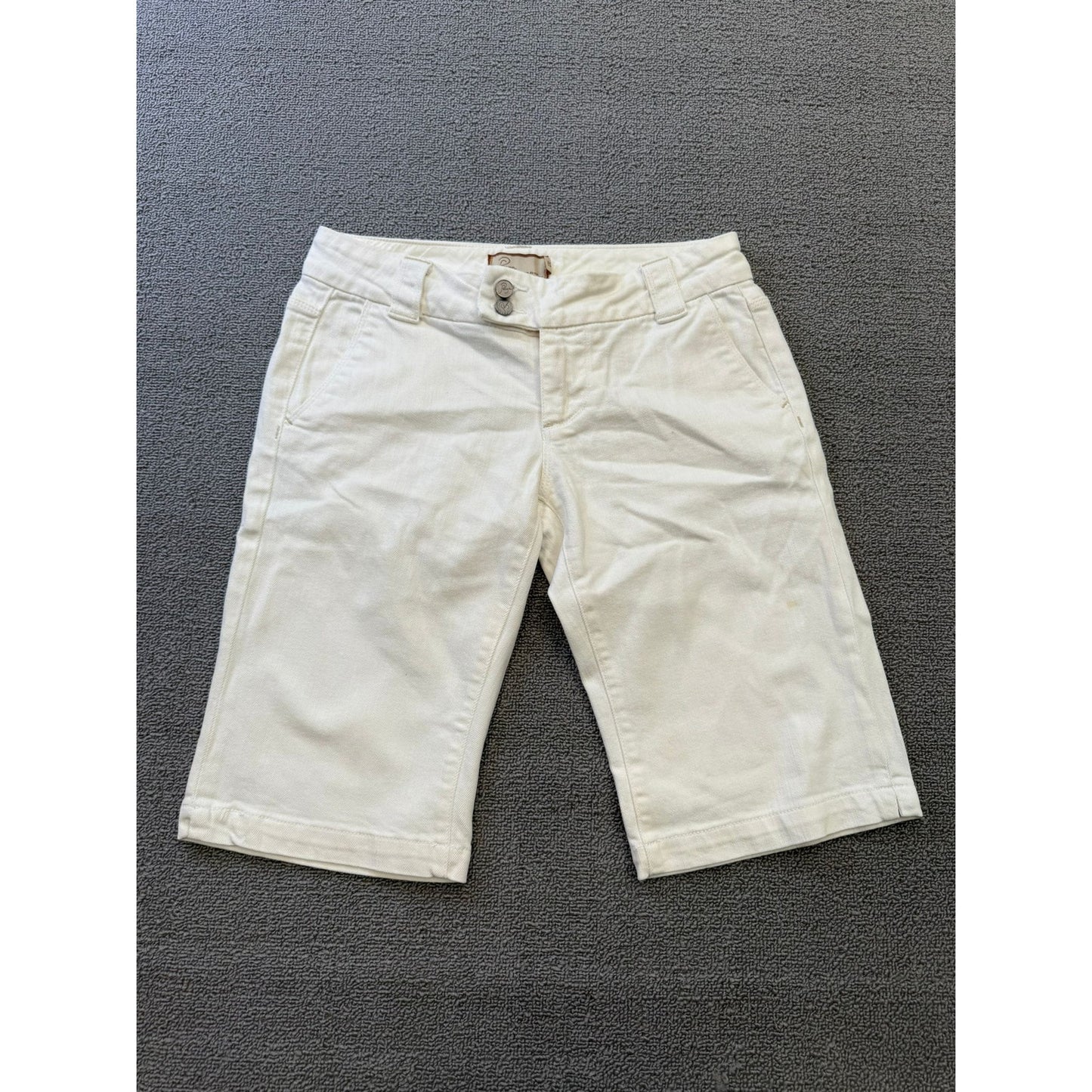 Paige Women's 25 White Jean Denim Shorts Bermuda