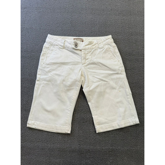 Paige Women's 25 White Jean Denim Shorts Bermuda
