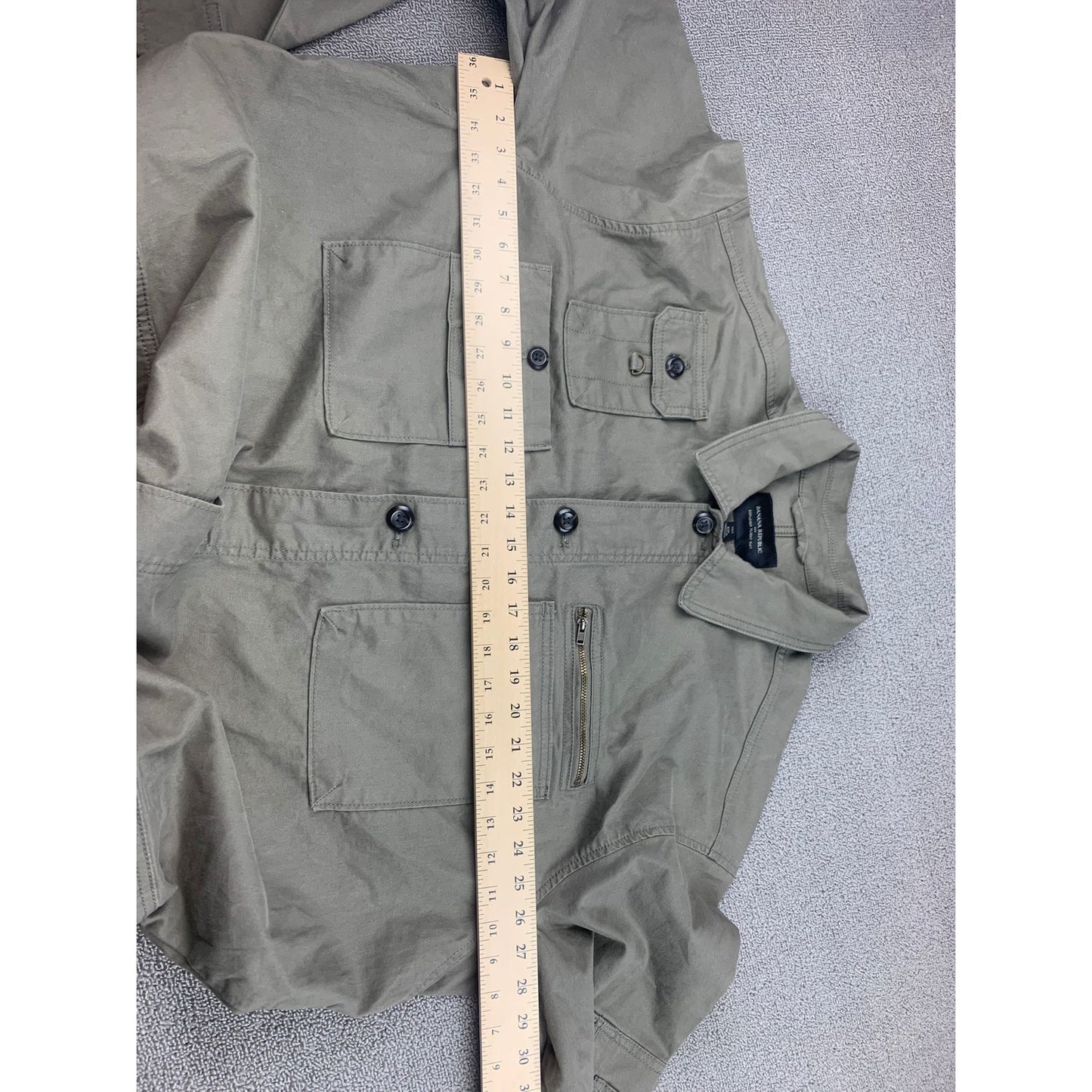 Banana Republic Men XXL Tall Cotton Explorer flight Suit Jumpsuit Olive NWT