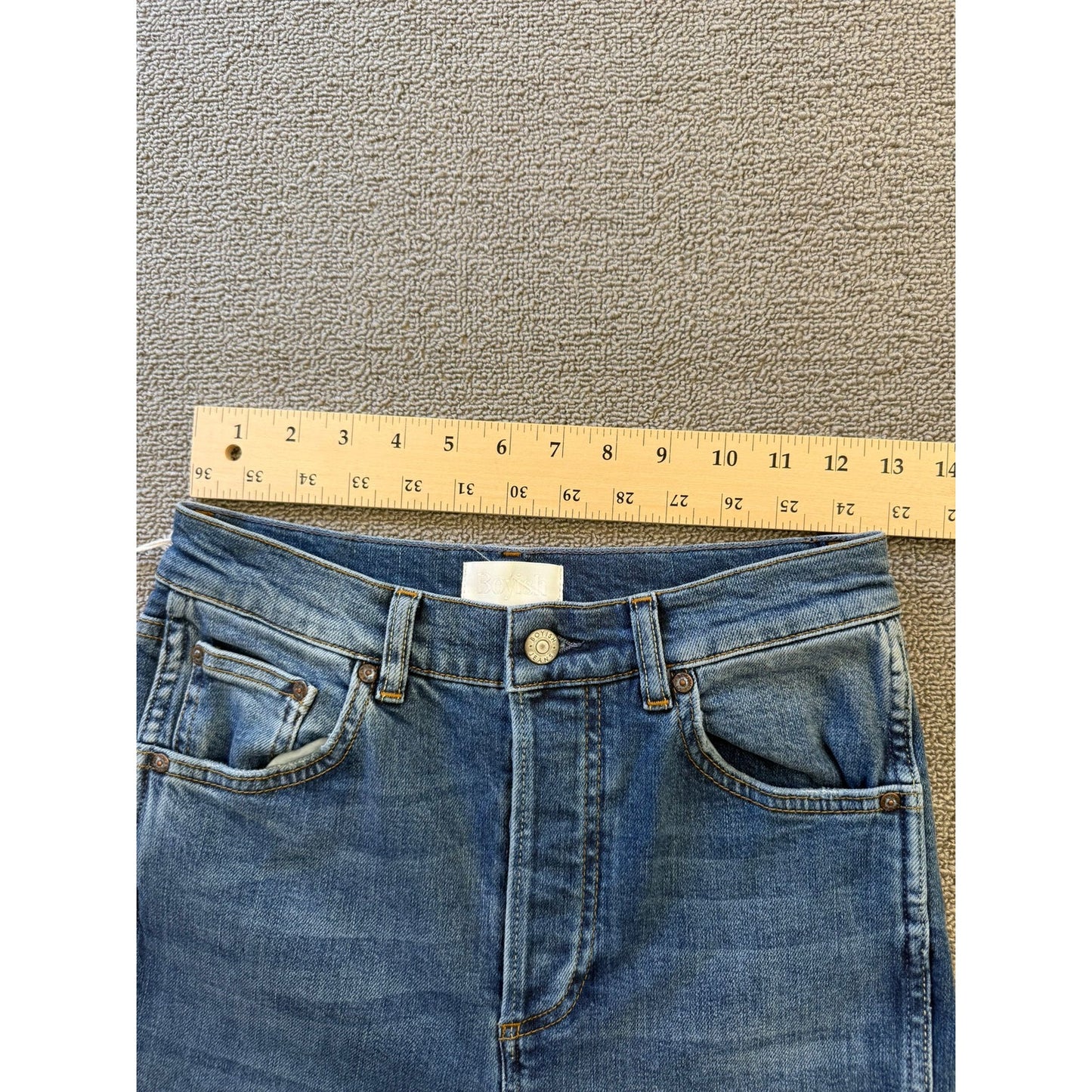 Boyish Womens Jeans Size 25 The Dempsey Straight Leg Blue