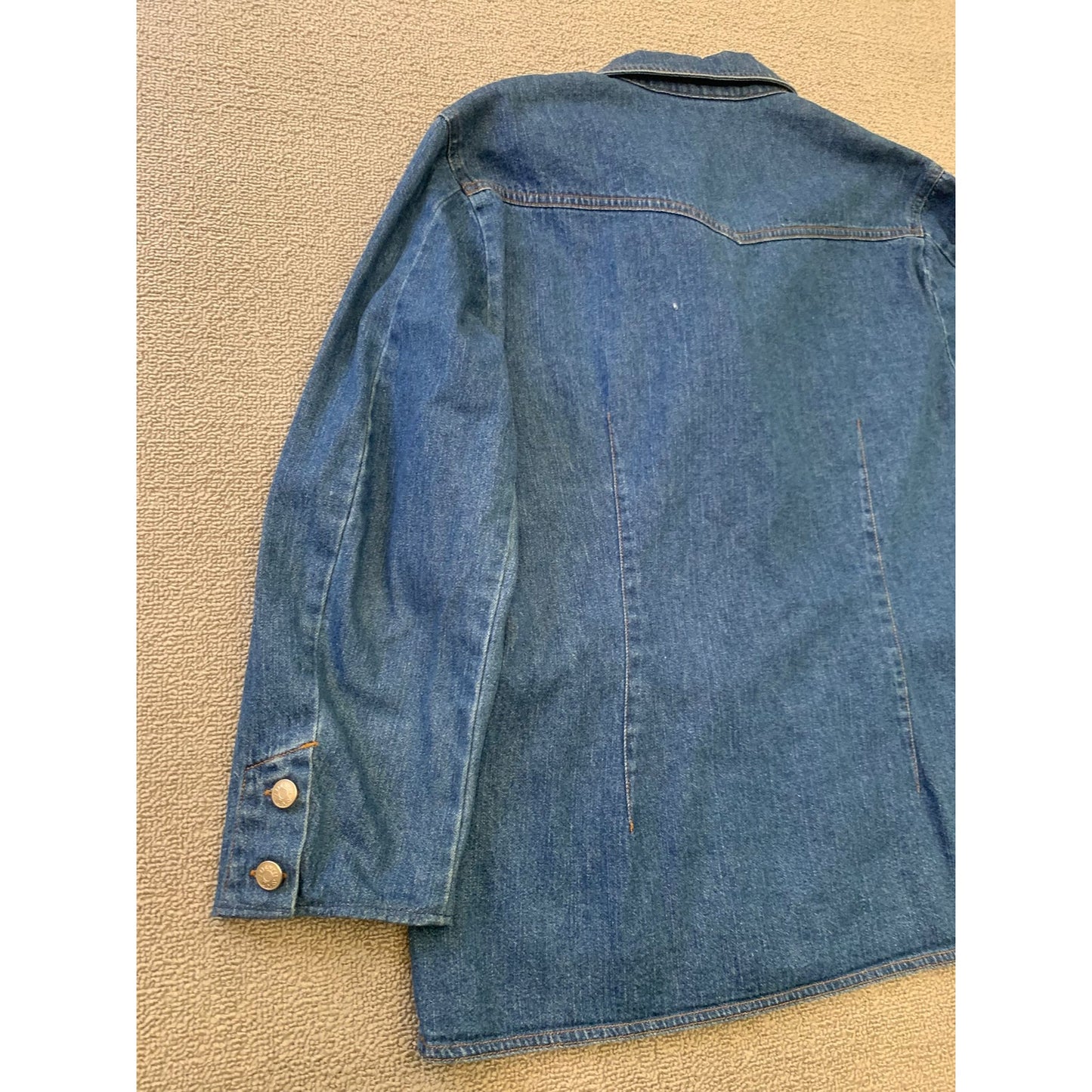 Denim & Co. Women's Small Blue Jean Blazer Jacket