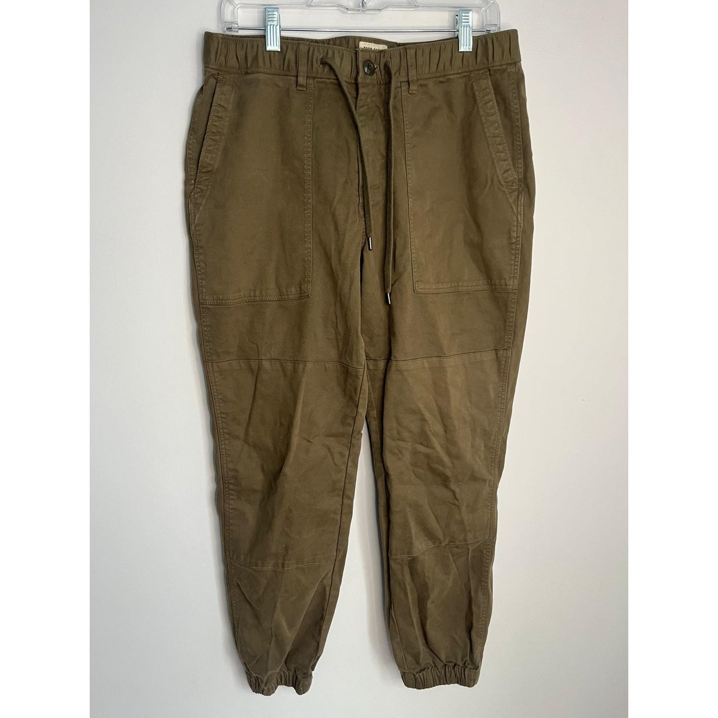 Todd Snyder Jogger Pants Men M Olive Brown Cotton Casual Tapered Pockets