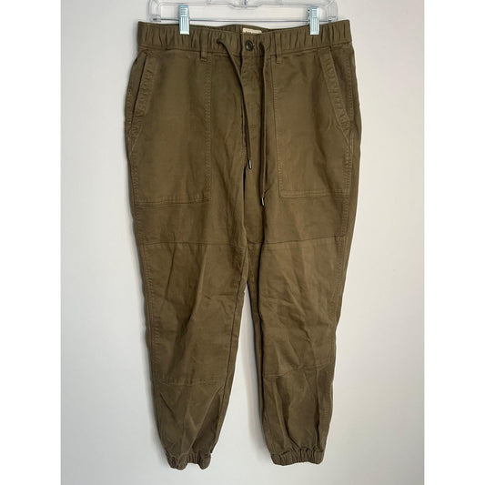 Todd Snyder Jogger Pants Men M Olive Brown Cotton Casual Tapered Pockets