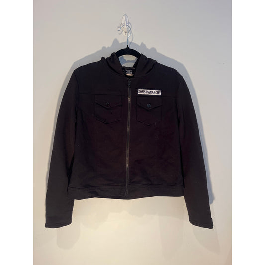 2013 Sons Of Anarchy Road Gear Jacket - Women’s XL- Black W/ Fleece Sleeves
