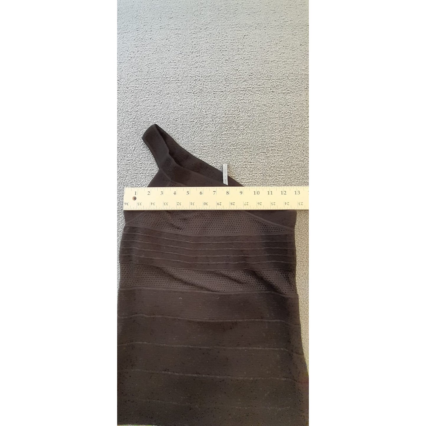 Giorgio Armani Womens Size 44 Black One Shoulder Bandage Knit Top