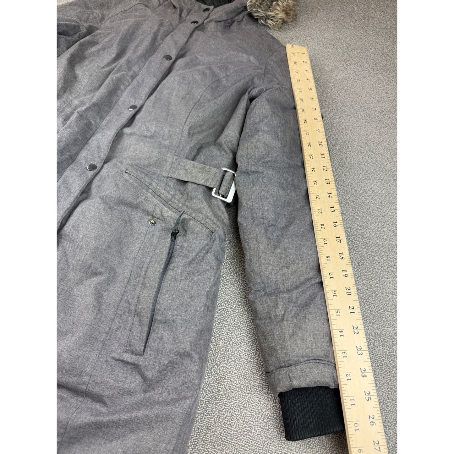 Eddie Bauer Women's Medium Gray Superior Down Stadium Parka