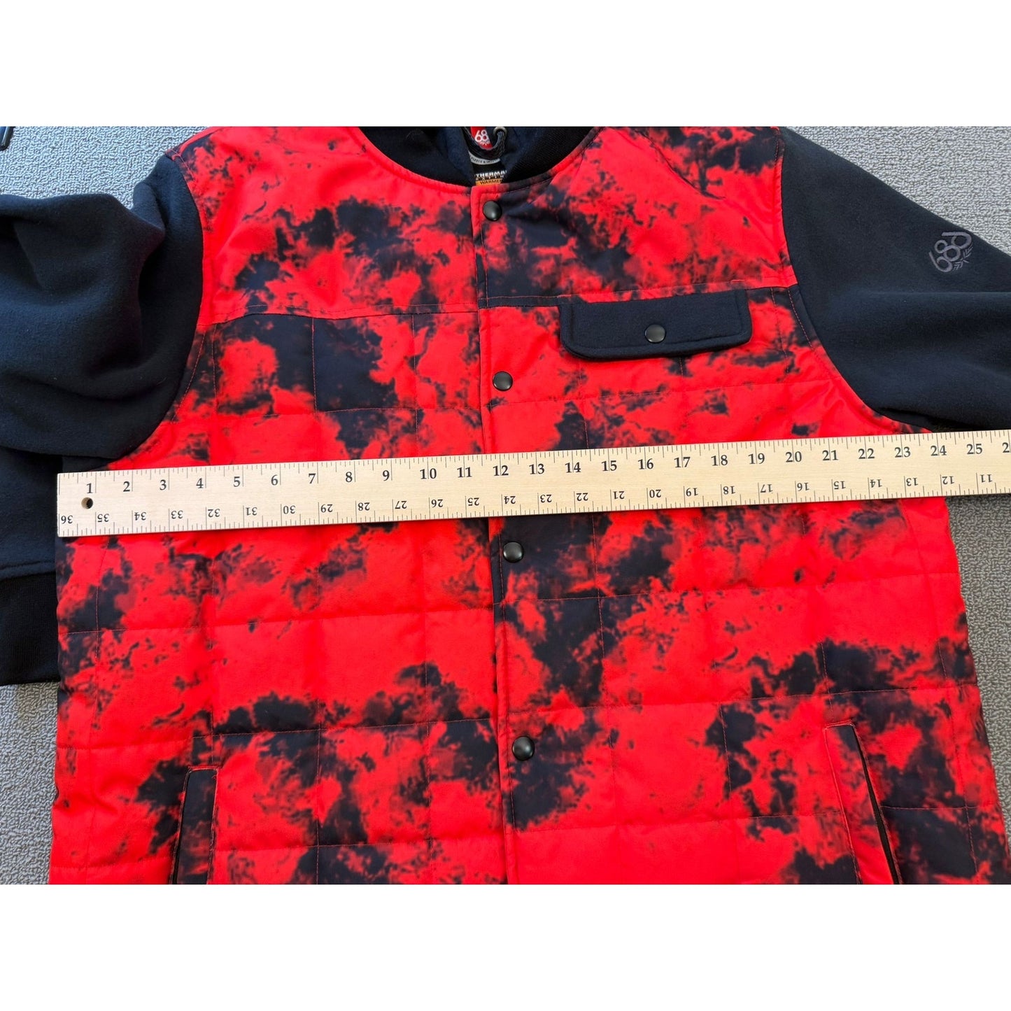 686 Mens Bedwin Insulated Jacket Size L Solar Tie