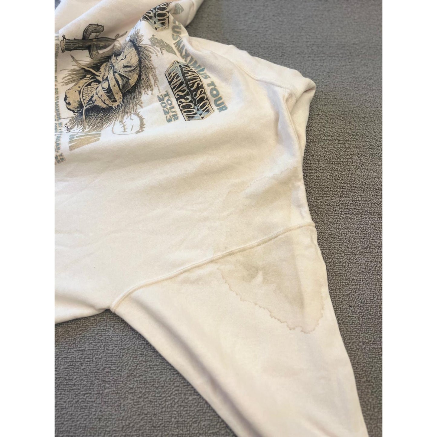 Jerzees Nublend Mens Extra Large Travis Scott Circus Maximus Tour 2023 Hoodie