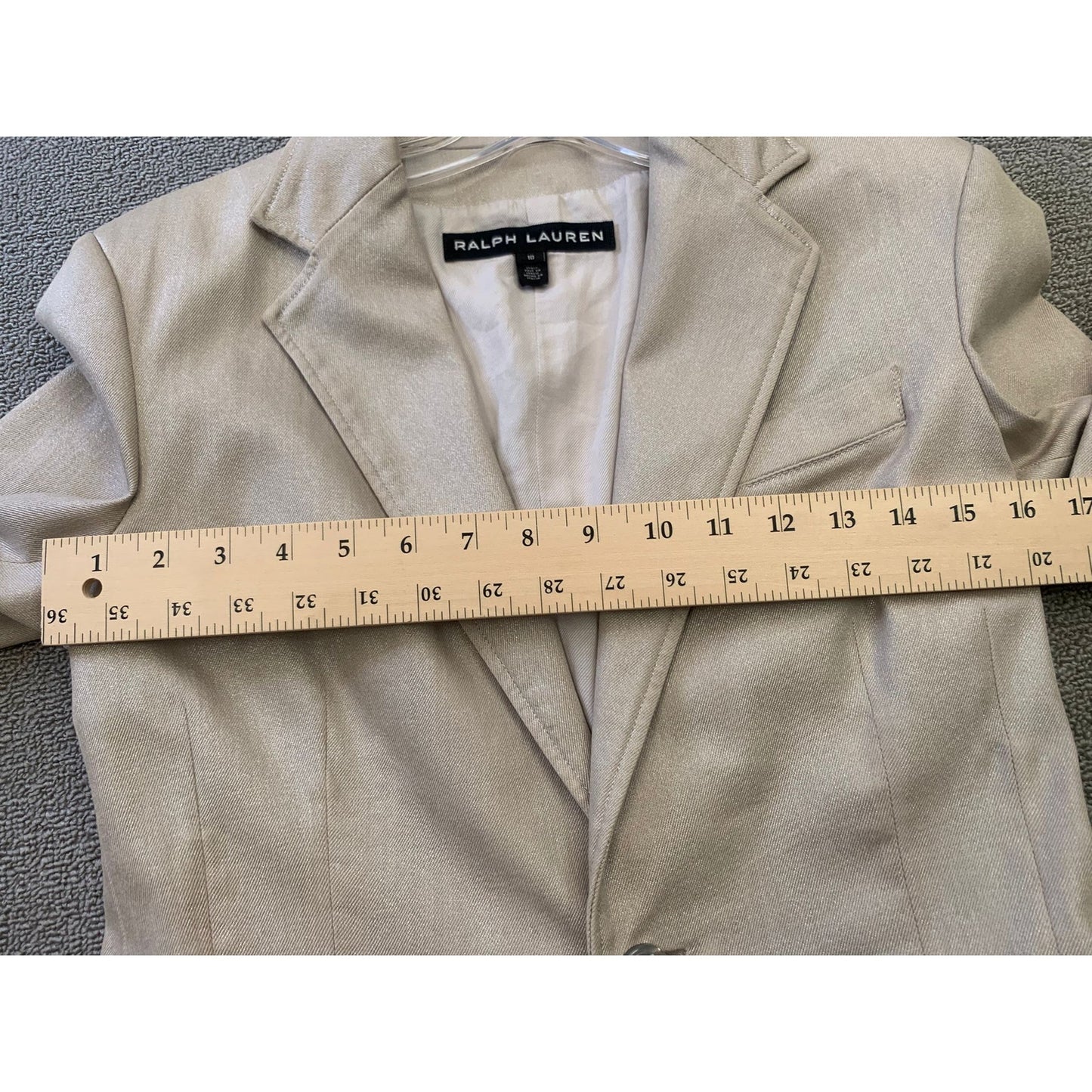 Ralph Lauren Black Label Women's 10 Blazer Linen Blend Jacket