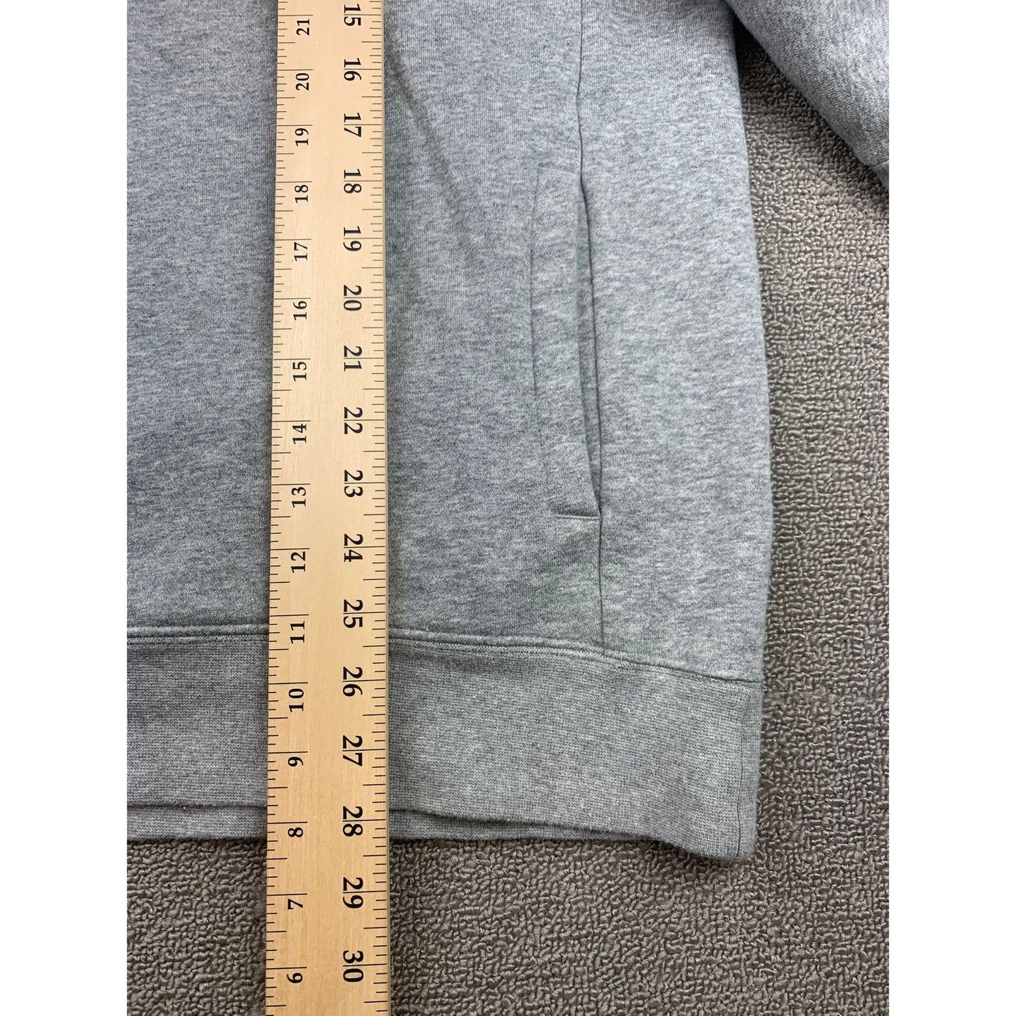 Nike SB Hoodie Icon Gray Quarter Zip Swoosh Logo Sweatshirt Men's XL