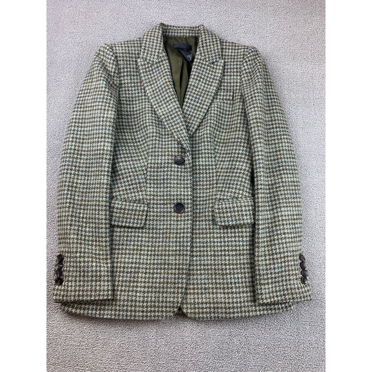 J.Crew Women's 00 Wool Tweed Blazer Magee Jacket