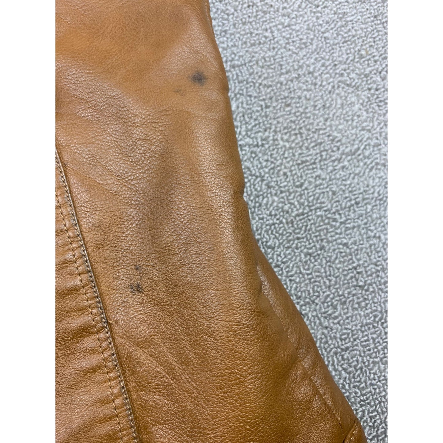 Paulo Solari Men's 5XL Brown Leather Jacket Quilted Lined