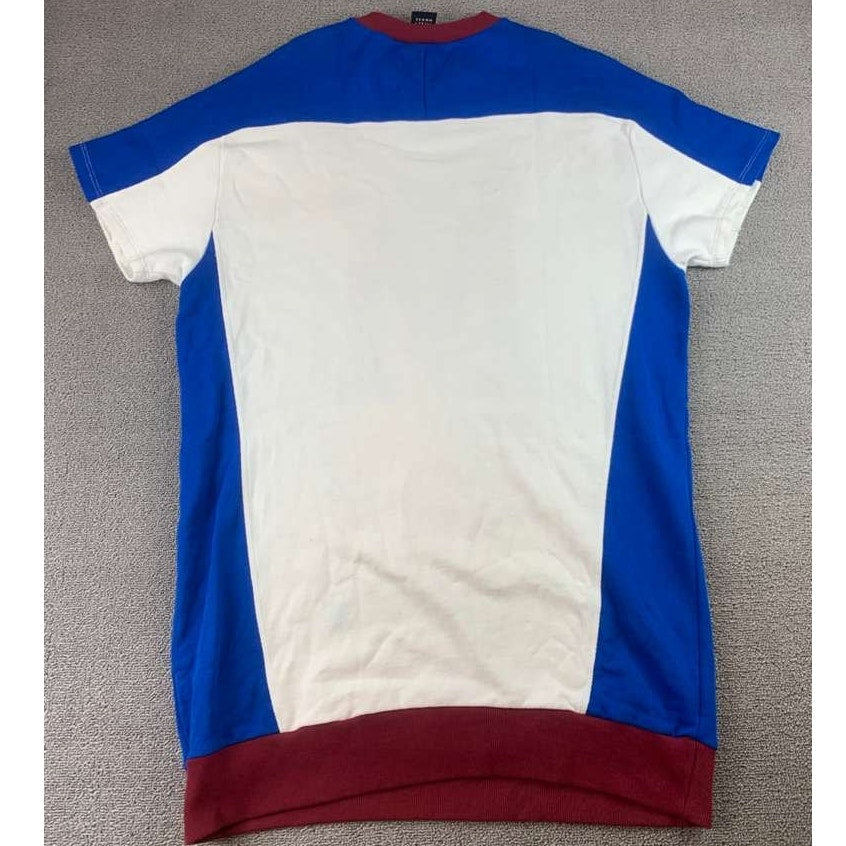 Zara Disney T Dress Women's M Multi Mickey Mouse Graphic Colorblock Short Sleeve