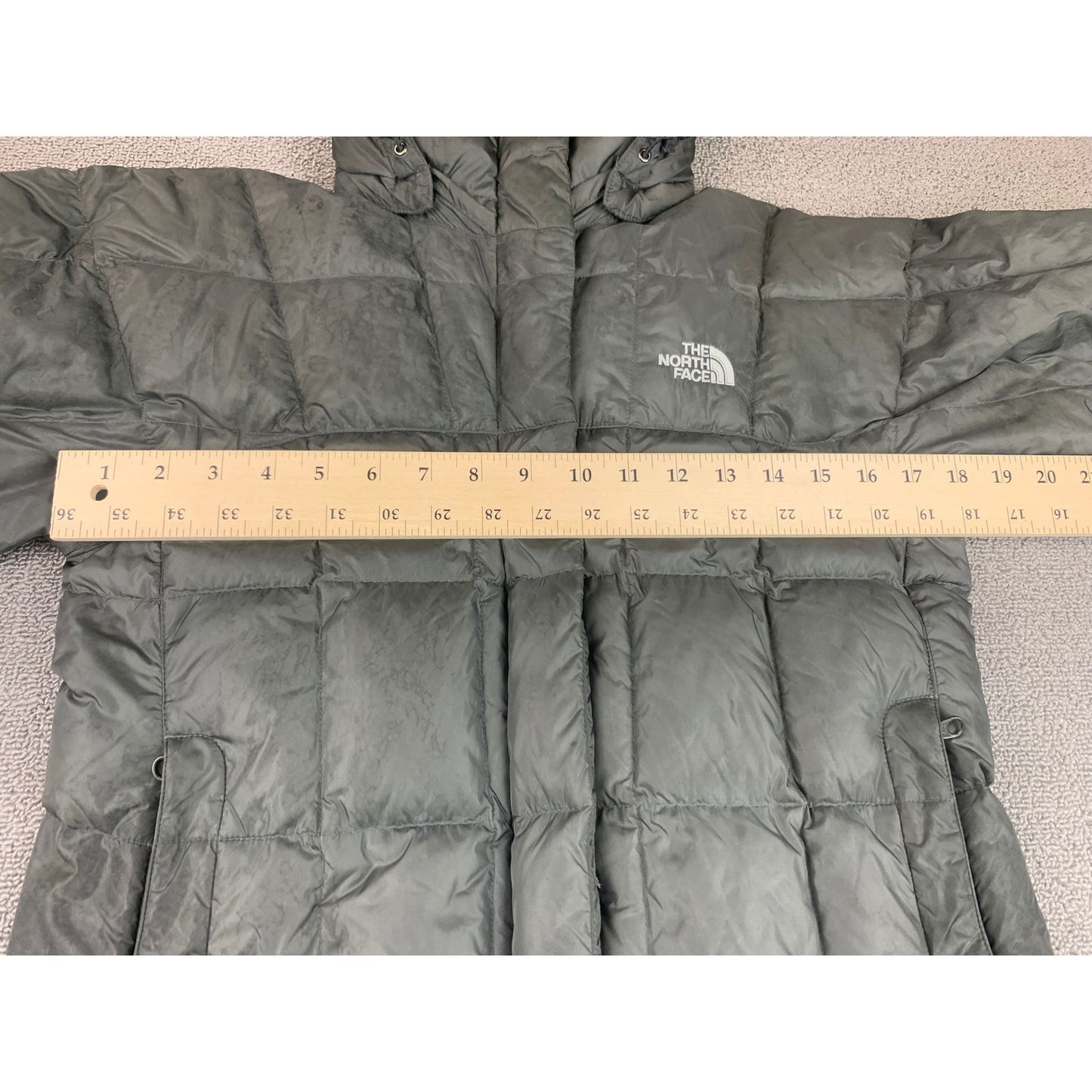 The North Face 600 Womens XS Black Hooded Parka Puffer Down Coat Jacket