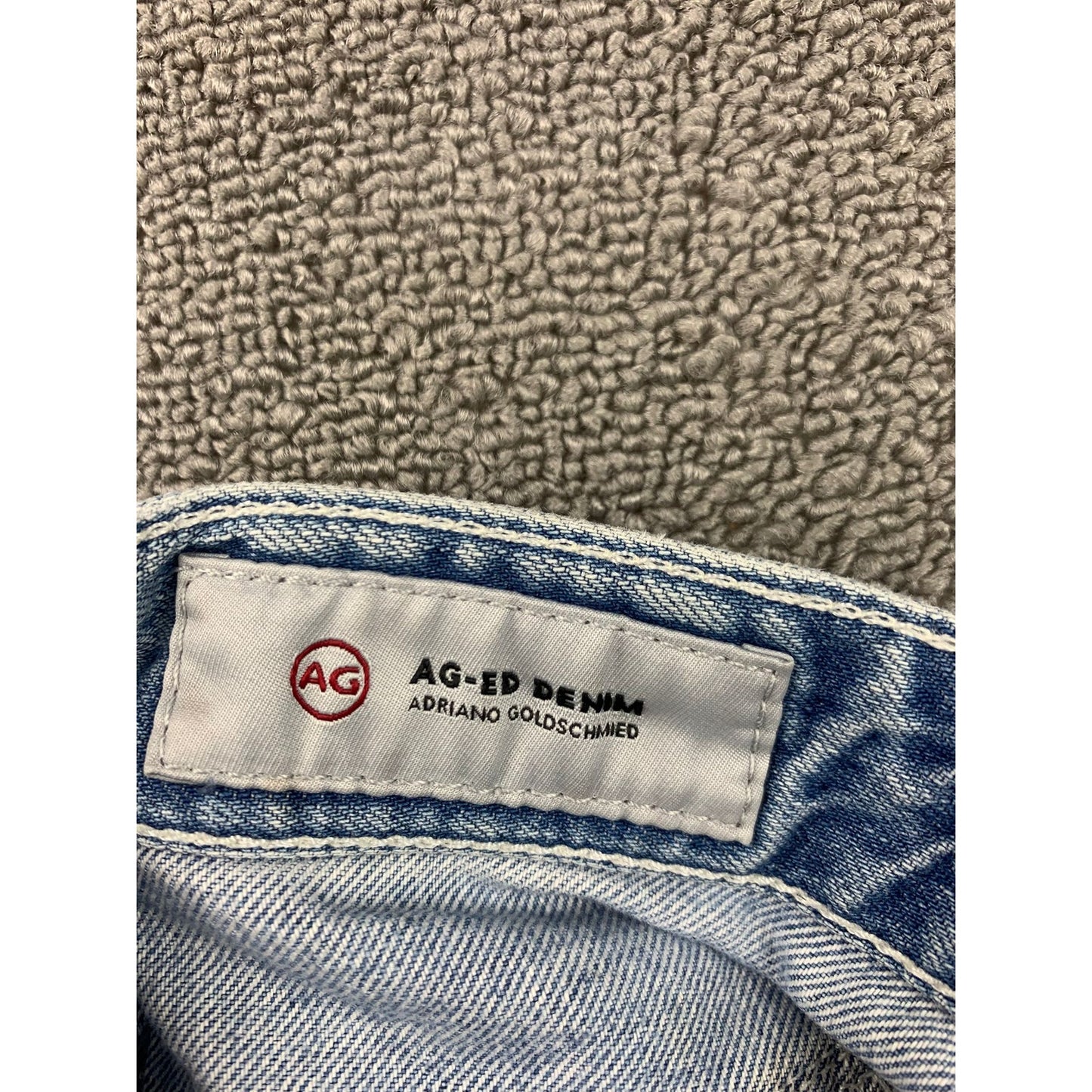 Ag-Ed Denim Women's 24 Light Blue Raw Frayed Hem Mini Skirt Casual Summer!