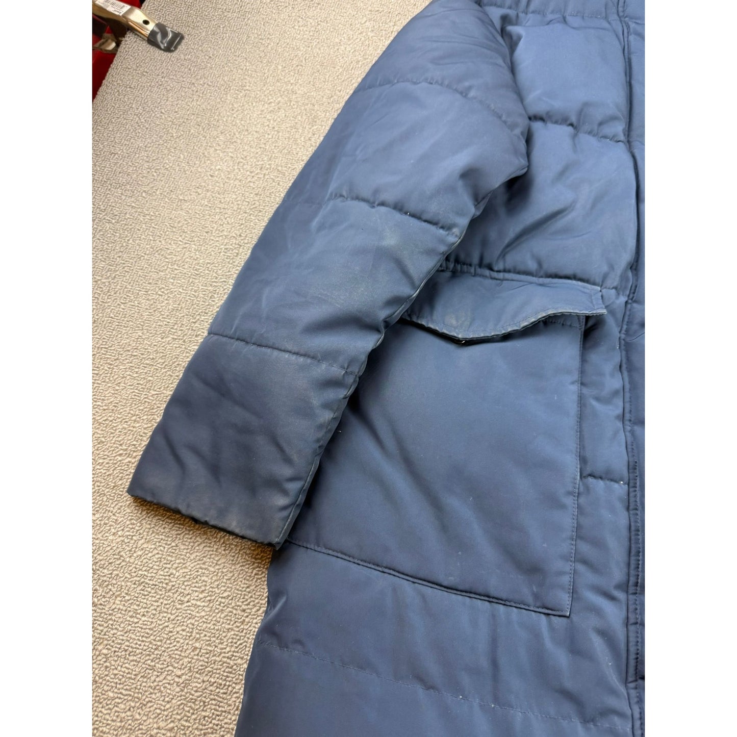 Everlane Women's XS Navy Blue ReNew Long Puffer Jacket