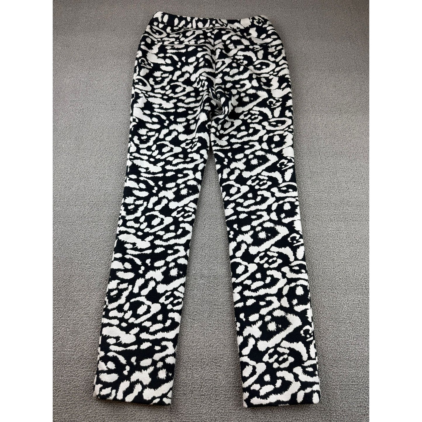 Christian Dior Women US 2 Black And White 2016 Dior Straight Leg Pants