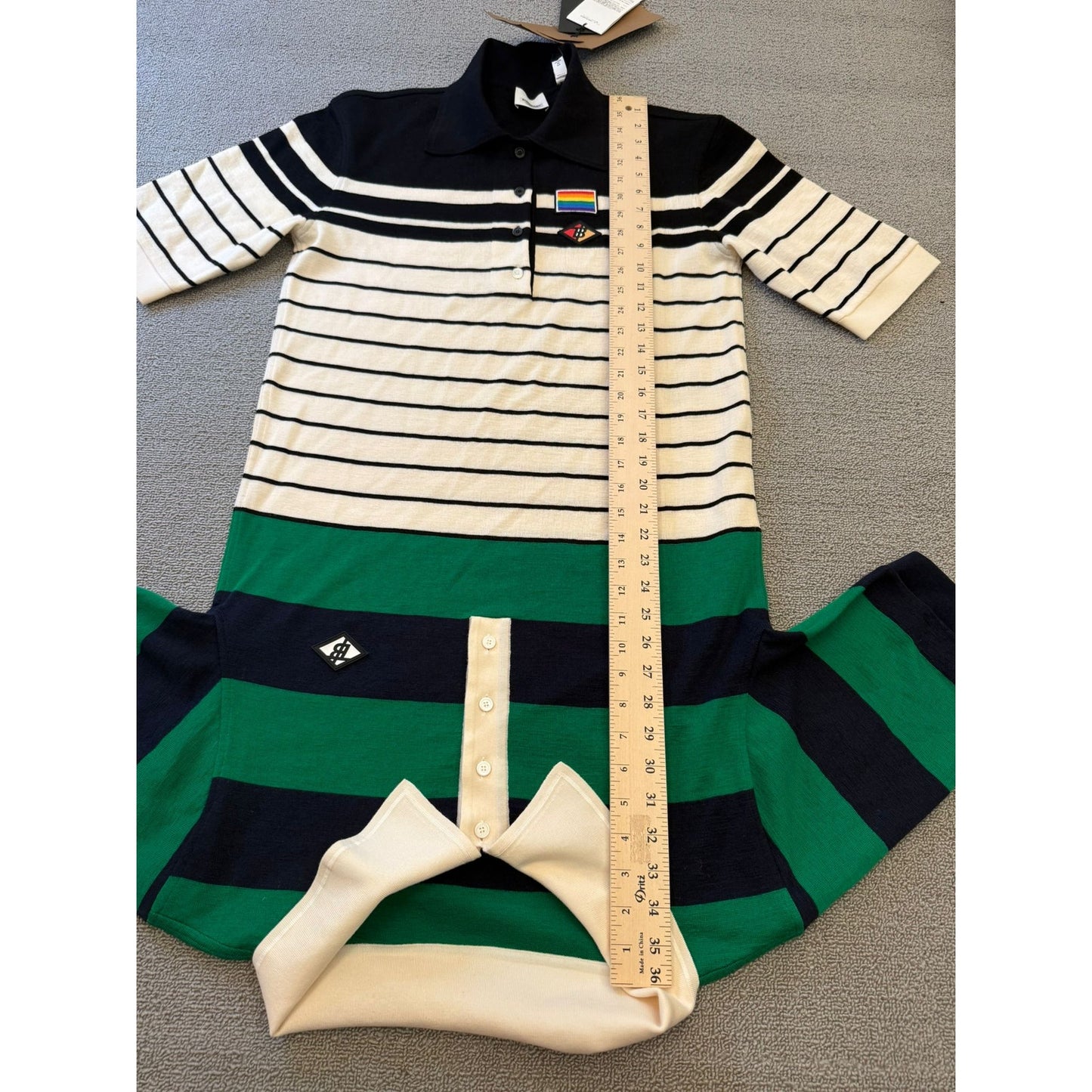 Burberry Women's XS Burberry Dress Polo Shirt Reconstructed