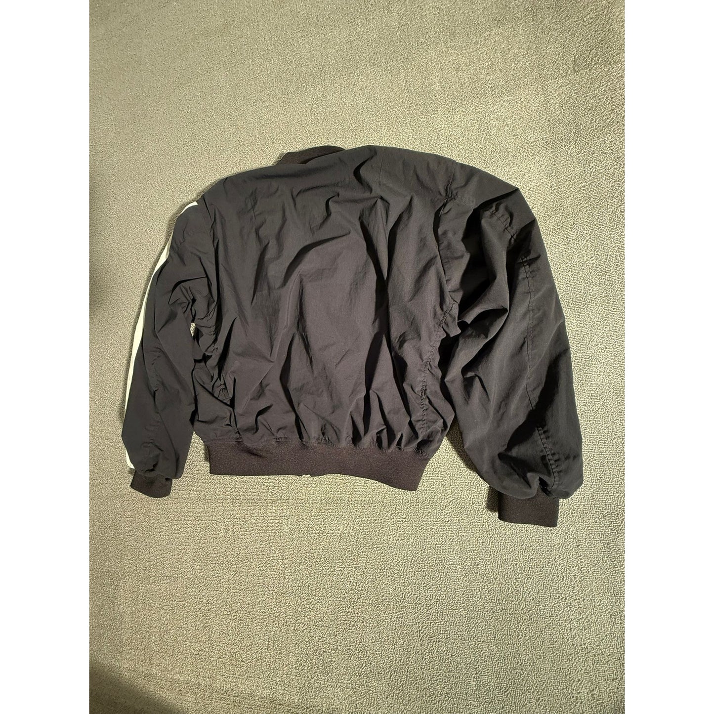 Moussy Studio Wear Black Bomber Women 1 Jacket White Sleeve Stripe Casual