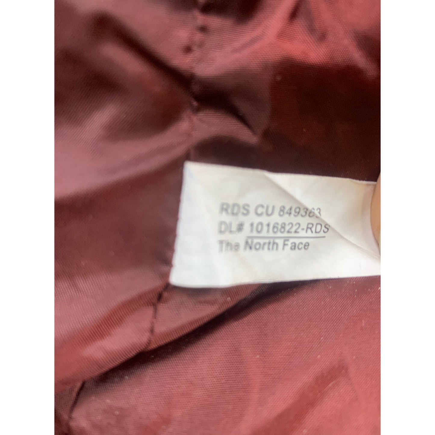 The North Face Women's Small Burgundy Red Hooded Puffer Down Jacket