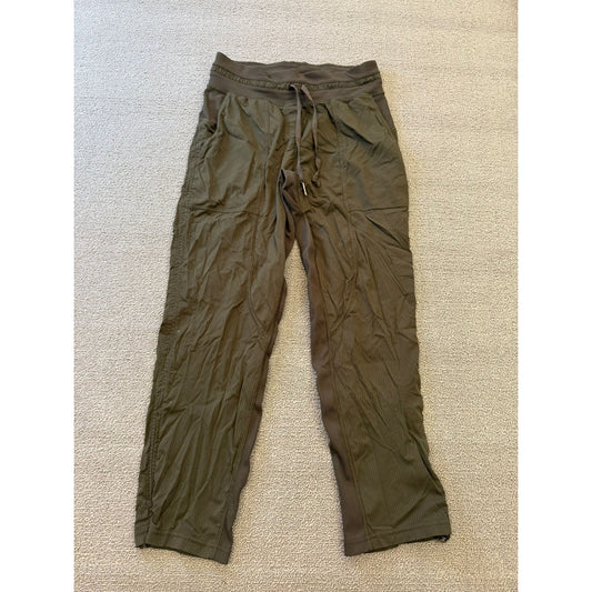 Lululemon Womens 4 Olive Green Dance Studio Crop Pants