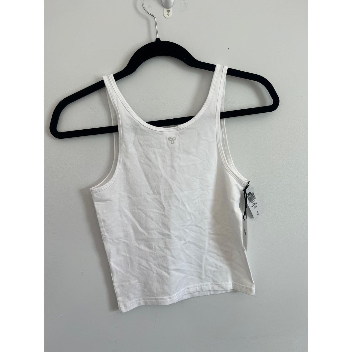 TNA Chill Bergman Tank Top Women S White Cotton Cropped Sleeveless NWT