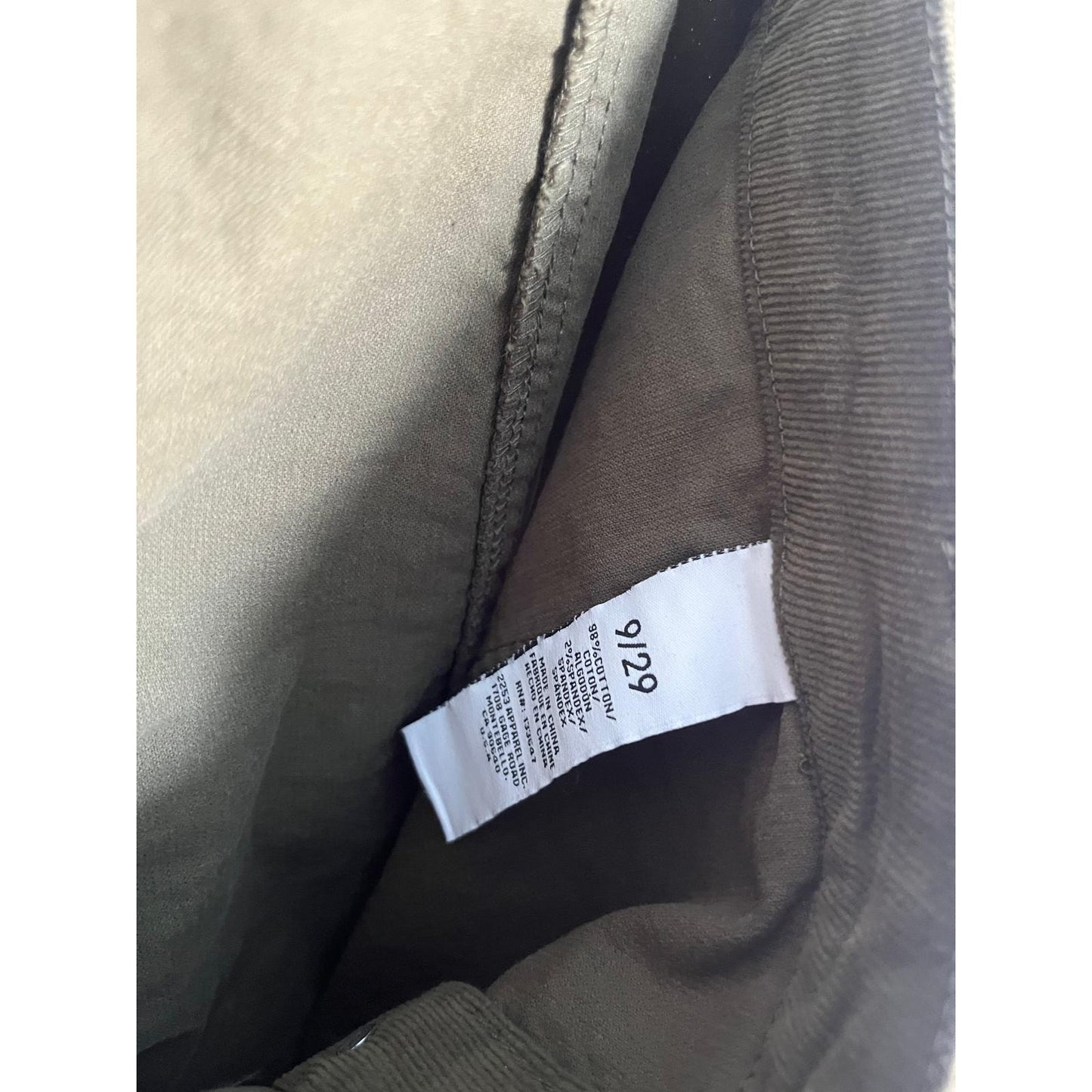 regeneration Corduroy Mini Skirt Women 9/29 Olive Green Fall Casual Retro