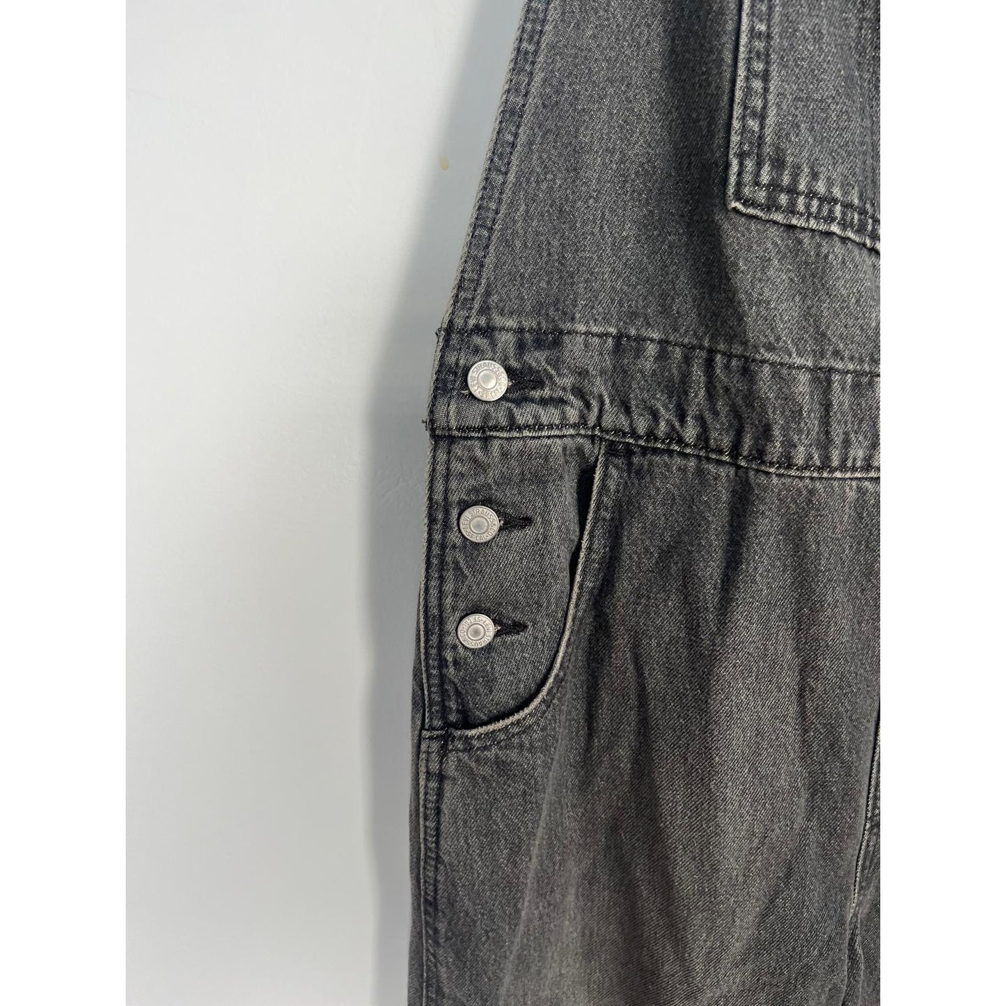 Levis Premium Overalls Men Large Black Denim Adjustable Straps Workwear NWT