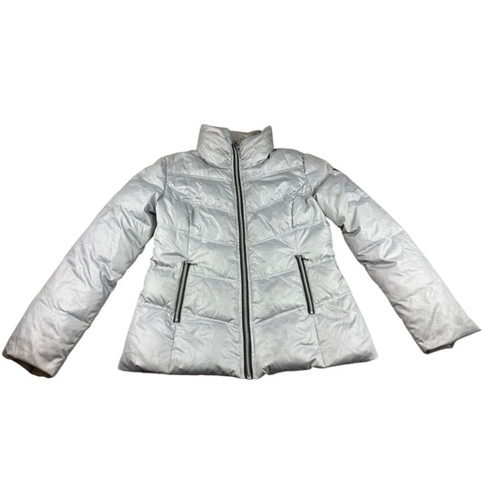 Guess Women's M Gray Silver Puffer Jacket