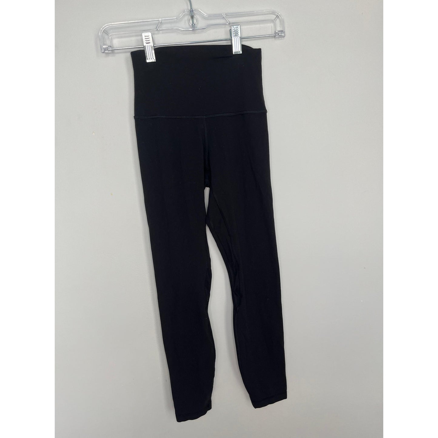 Lululemon Leggings Women 2 High Rise Black Yoga Pants Stretch Nylon