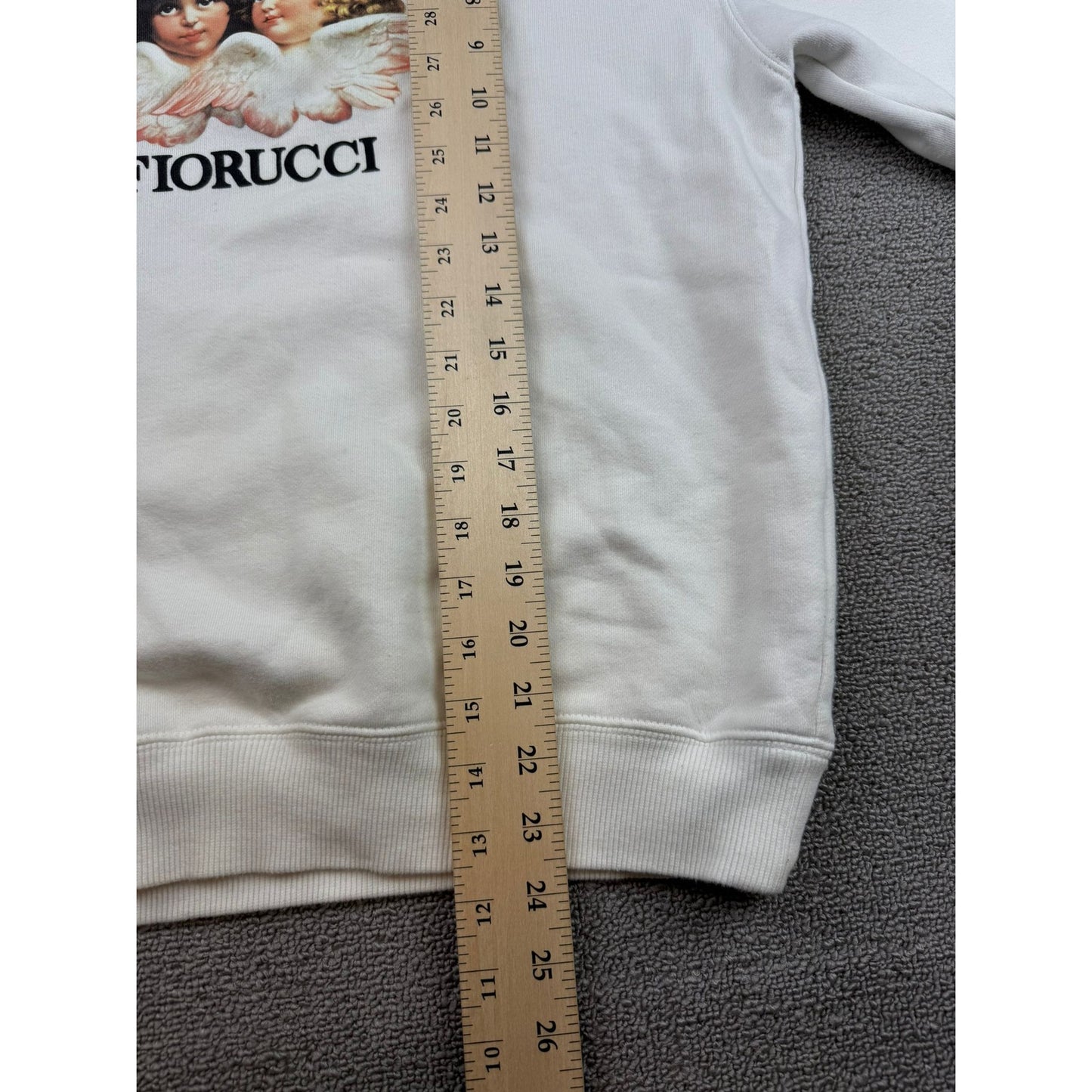 Fiorucci Angels Women Extra-small White Crewneck Sweatshirt Pullover
