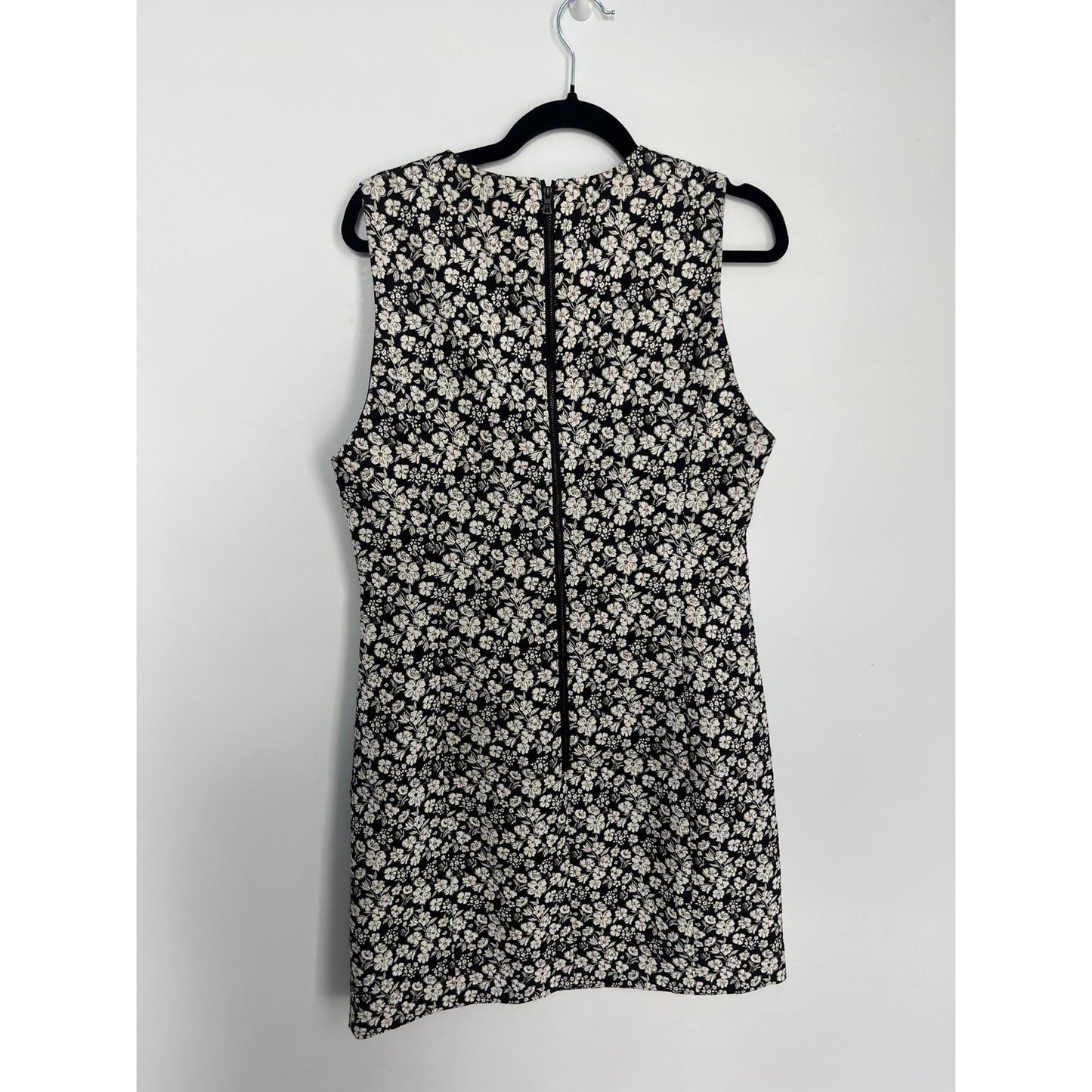 Alice + Olivia Mini Dress Women 14 Floral Sleeveless Black White Party