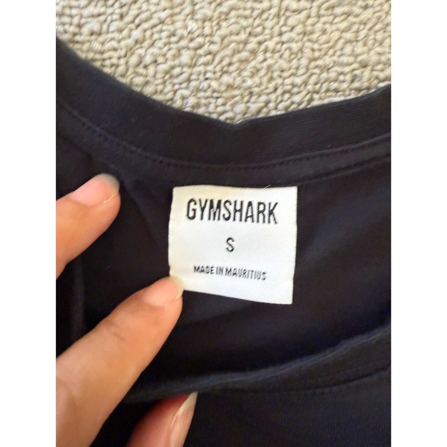 Gymshark Women Small Black Muscle Fit Tank Top