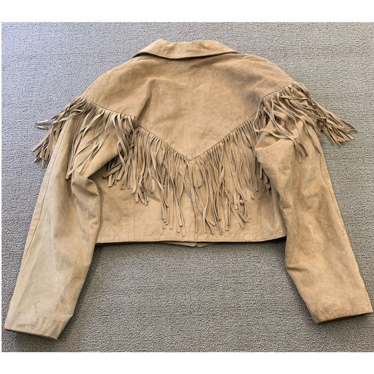 Vintage ADLER Women's Medium Suede Fringe Cropped Jacket