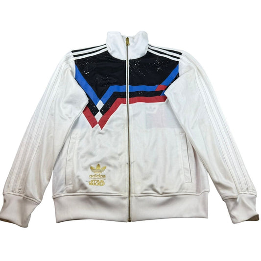 Vintage Adidas  Men Small White Red Blue Track Jacket Star Wars Limited Edition