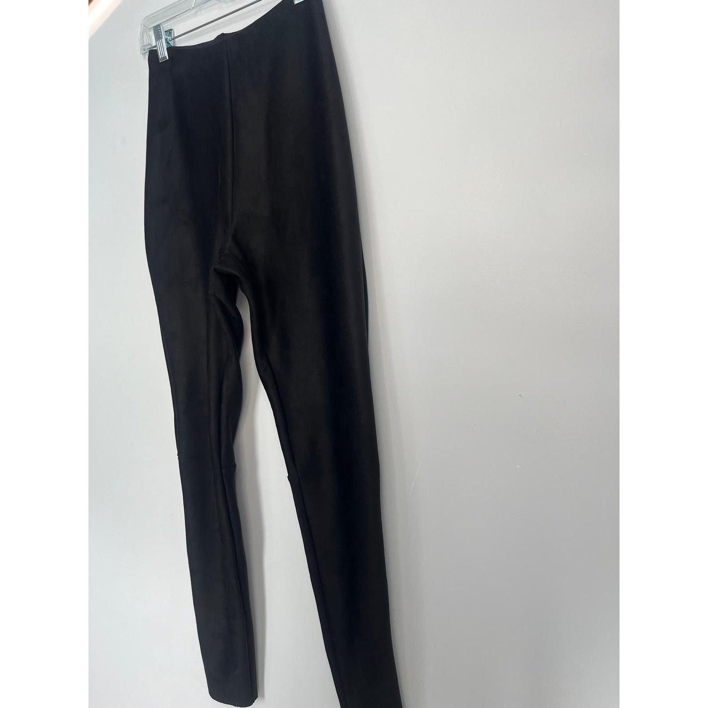 Commando Faux Suede Leggings Women S Black High Rise Stretch Pull On