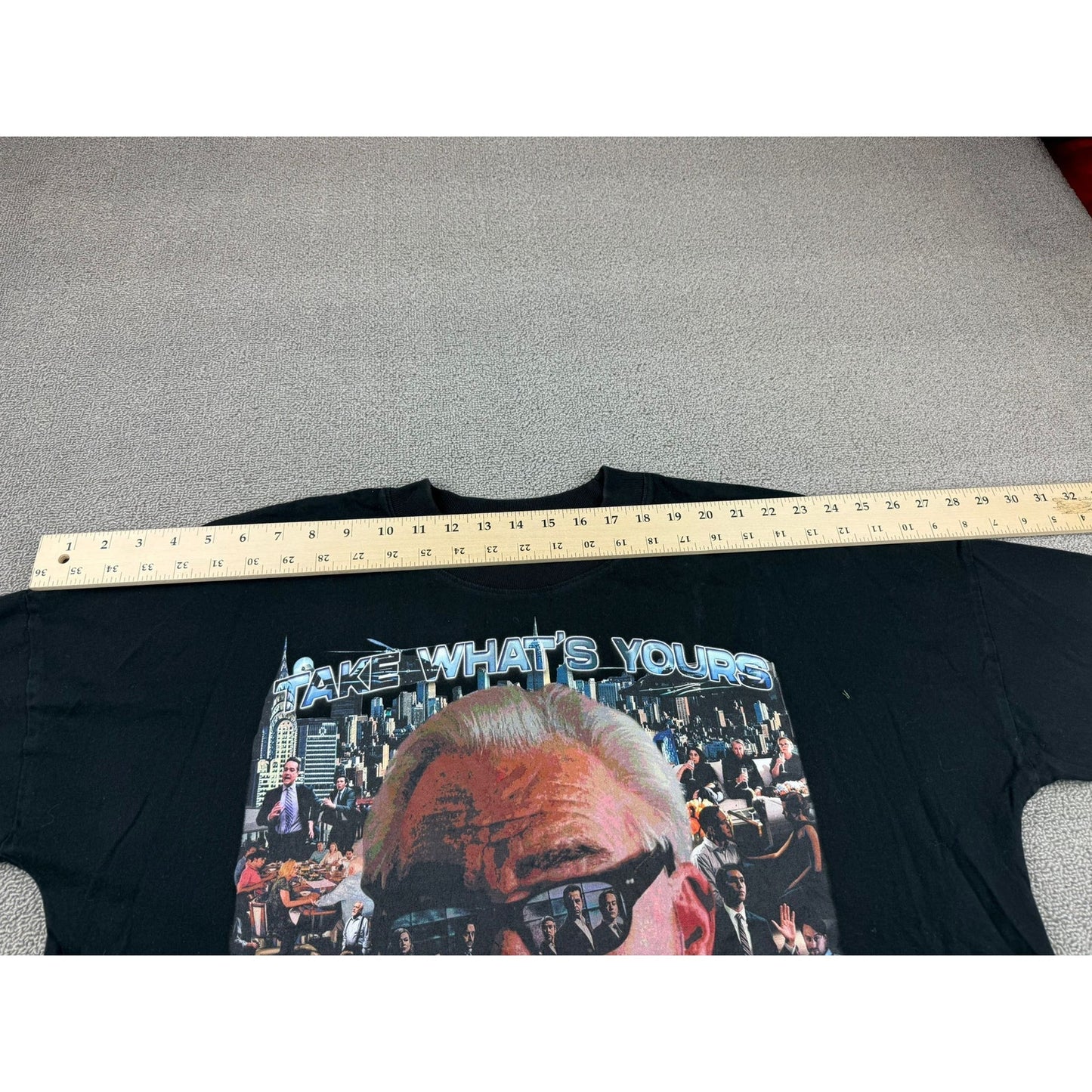 Greazy Tees Men's Large Black Succession TV Show T-Shirt Logan Roy