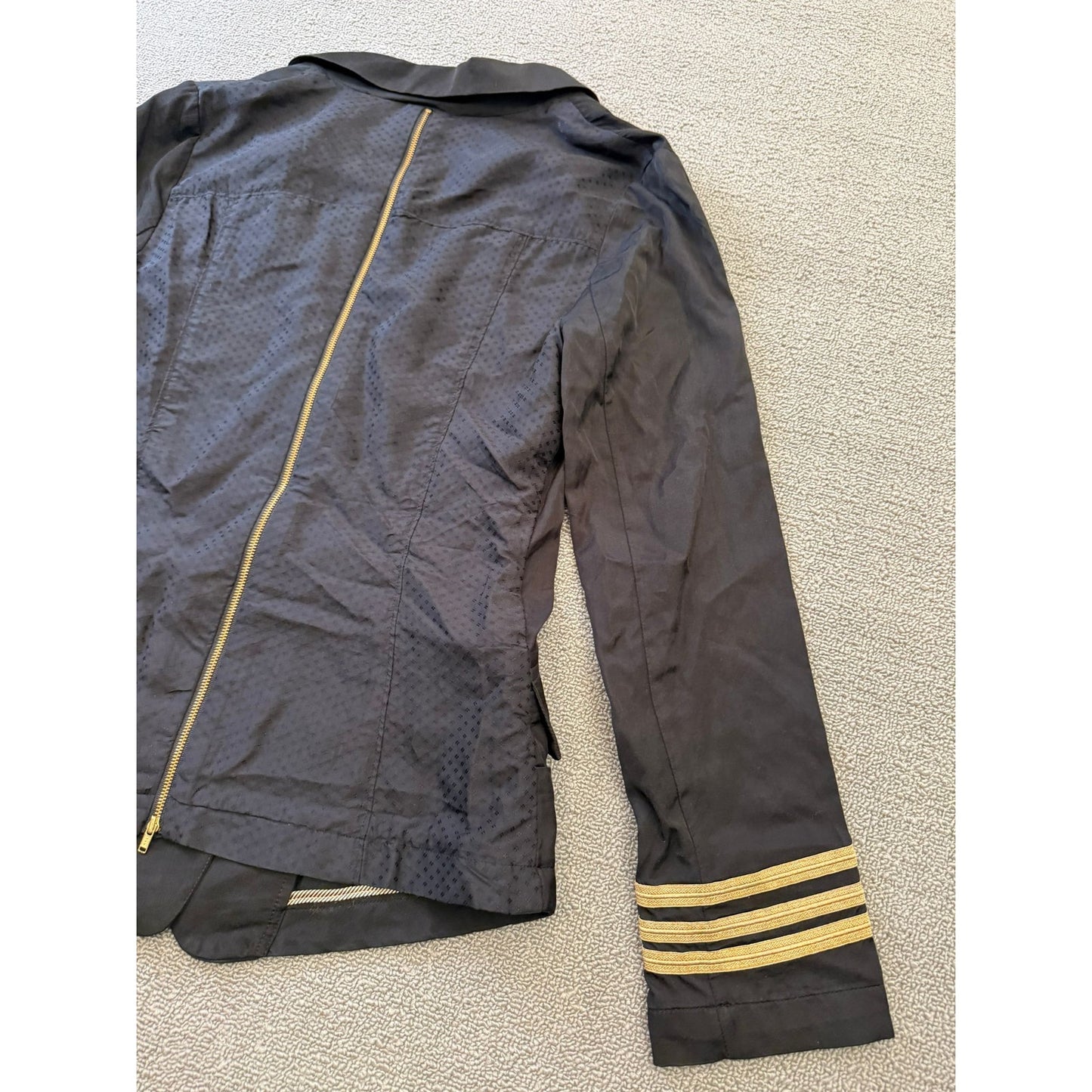 FREE PEOPLE Women's Small Black Military Style Blazer