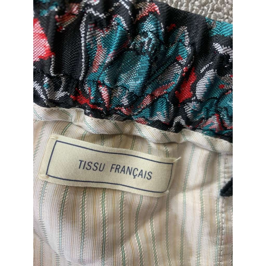 Zadig And Voltaire Pants Women 42 Multi Color Pomy Jacquard Thunder Floral Print